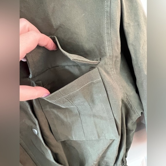 See U Soon Olive Green Lightweight Jacket Size Small NWT - Picture 10 of 16